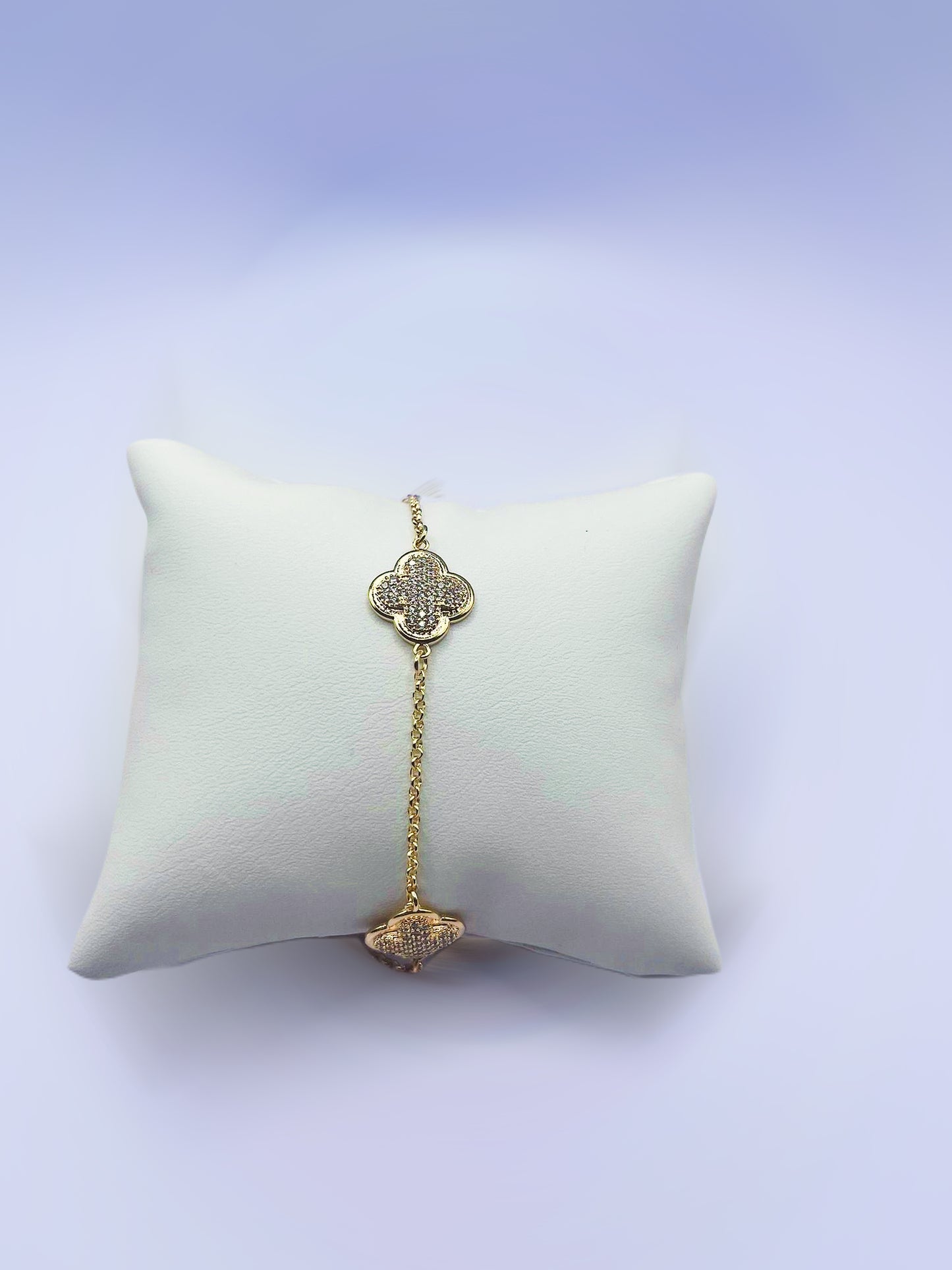 Semi-Jewel - Bracelet - with Zirconias' 18k gold plating