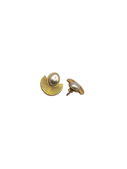 Steel Earring with Pearl