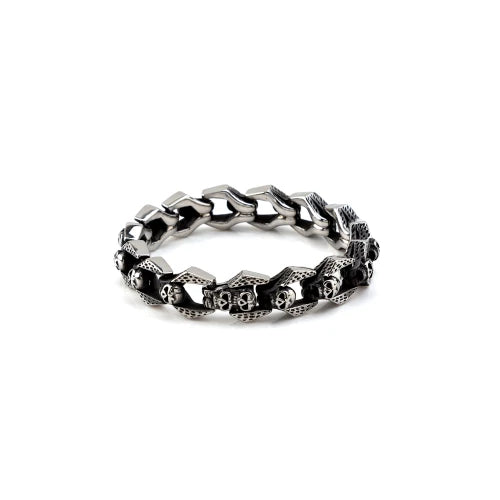 Stahl-Totenkopf-Mann-Armband